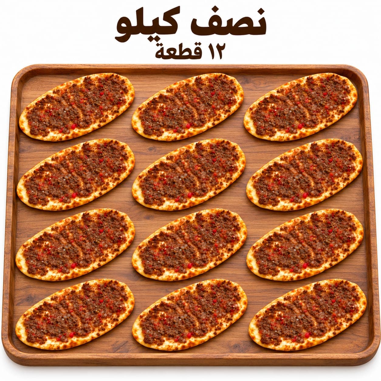 صفايح لحم بالعجين بندورة/دبس رمان ½ كيلو